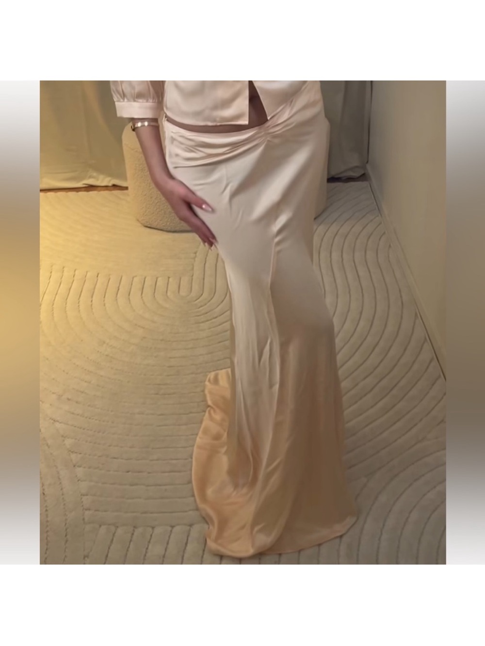 Zara x Kate Moss Long Pleated skirt